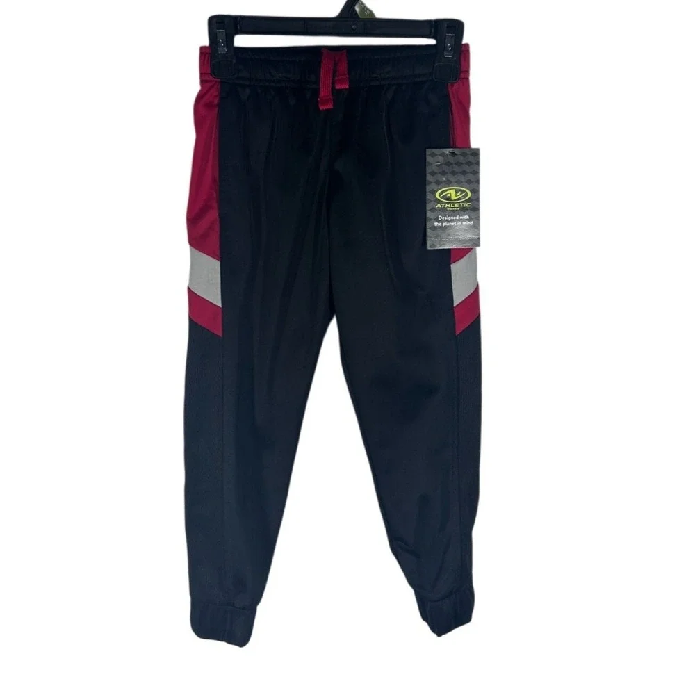 Athletic Works Joggers Boys XS Elastic Waist Made With Recycled Fabric
